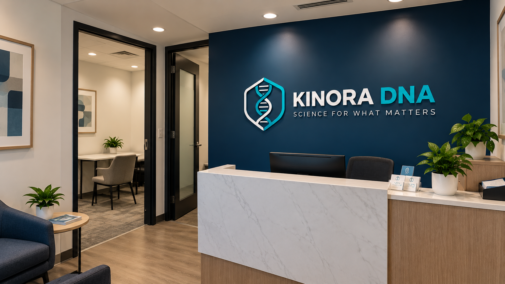 Kinora DNA testing and collection centre reception in Richmond BC