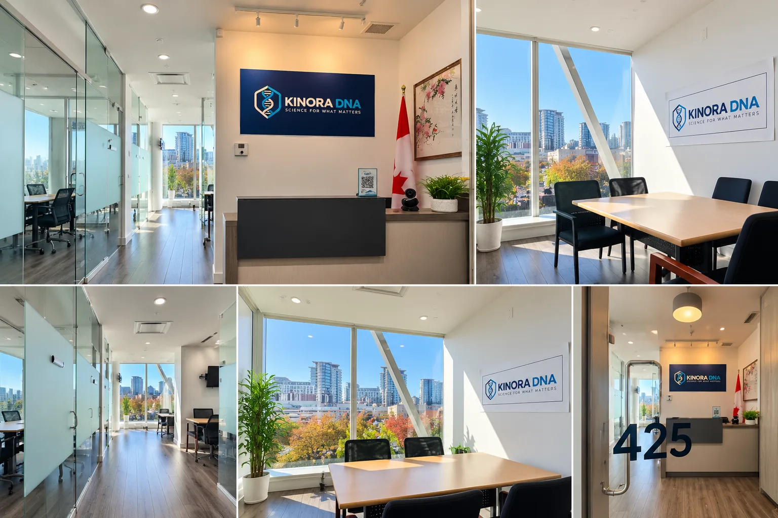 KINORA DNA office and reception area in Richmond, BC