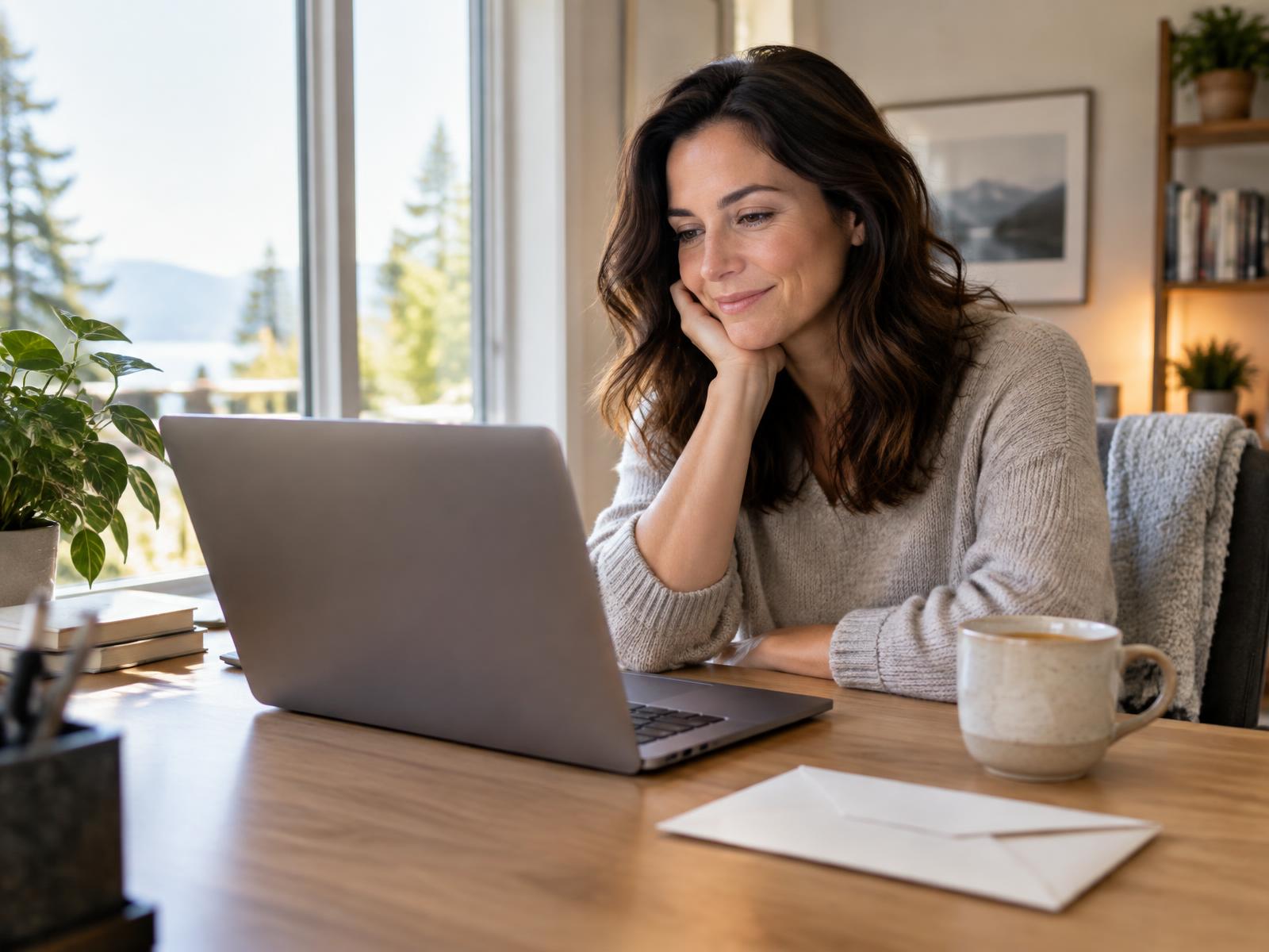 Customer securely reviewing a DNA testing report online